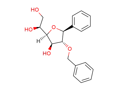 (S)-1-((2R,3R,4R,5S)-4-Benzyloxy-3-hydroxy-5-phenyl-tetrahydro-furan-2-yl)-ethane-1,2-diol