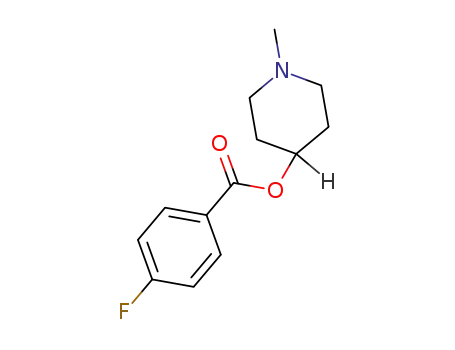 Molecular Structure of 102698-53-3 (1-methyl-4-piperidyl 4'-fluorobenzoate)