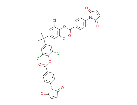 Molecular Structure of 327600-56-6 (2,2-bis[4-(4-maleimidobenzoyloxy)phenyl]propane)