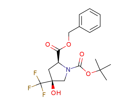 benzyl (2S,4S)-N-tert-butoxycarbonyl-4-hydroxy-4-trifluoromethylprolinate