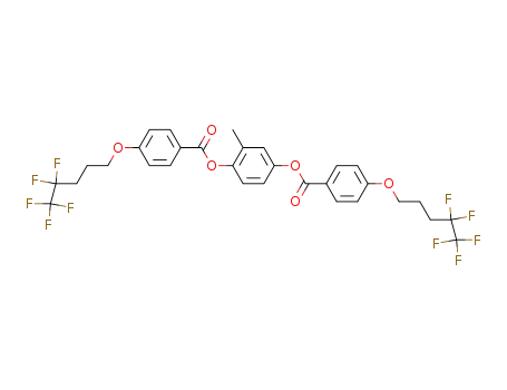 2,5-bis[(4'-(n-(pentafluoroethyl)propoxy)benzoyl)oxy]toluene