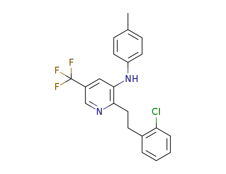 C<sub>21</sub>H<sub>18</sub>ClF<sub>3</sub>N<sub>2</sub>