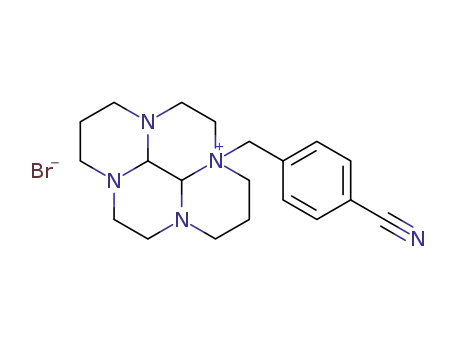 3a-(4-cyanobenzyl)-dodecahydro-1H-3a,5a,8a,10a-tetraazapyrenium bromide