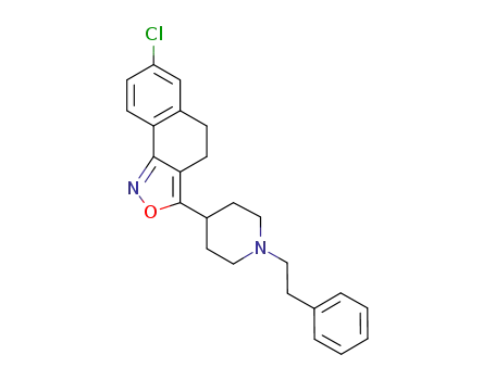 2H-1-aza-2-oxa-7-chloro-3-(1-phenethylpiperidin-4-yl)-4,5-dihydronaphto[1,2-c]isoxazole