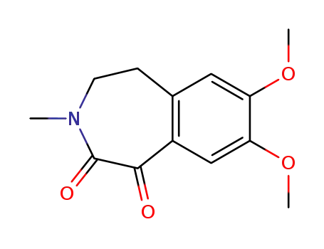 2,3,4,5-tetrahydro-7,8-dimethoxy-3-methyl-1H-3-benzazepine-1,2-dione
