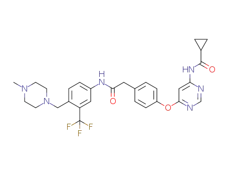 N-(6-(4-(2-((4-((4-Methylpiperazin-1-yl)methyl)-3-(trifluoromethyl)phenyl)amino)-2-oxoethyl)phenoxy)pyrimidin-4-yl)cyclopropanecarboxamide