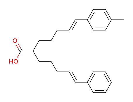 6-Heptenoic acid, 2-[(4E)-5-(4-methylphenyl)-4-pentenyl]-7-phenyl-,
(6E)-