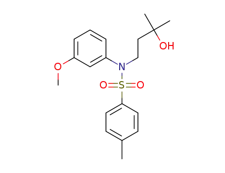 Molecular Structure of 1422186-16-0 (N-tosyl-4-(3-methoxyanilino)-2-methyl-2-butanol)