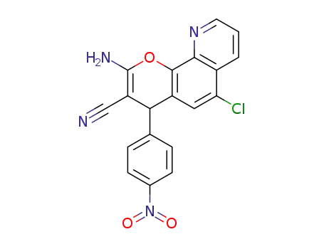 3-amino-9-chloro-1-(4-nitro-phenyl)-1<i>H</i>-4-oxa-5-aza-phenanthrene-2-carbonitrile