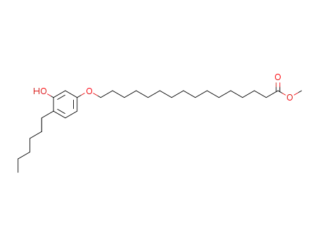 16-(4-hexyl-3-hydroxyphenoxy)hexadecanoic acid methyl ester