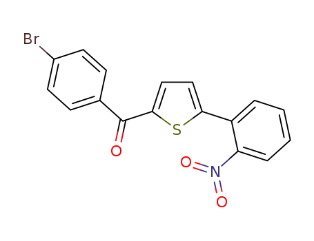 (4-bromophenyl)(5-(2-nitrophenyl)thiophen-2-yl)methanone