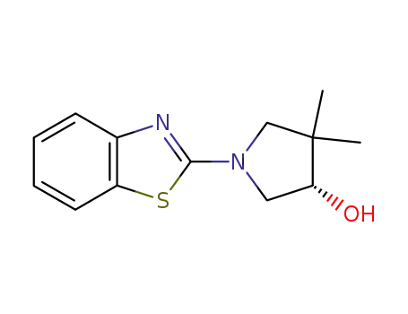 3-Pyrrolidinol, 1-(2-benzothiazolyl)-4,4-dimethyl-, (3S)-