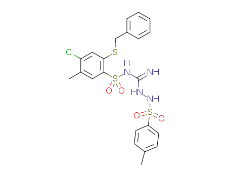 1-[2-(benzylthio)-4-chloro-5-methylphenylsulfonyl]-3-(4-methylphenylsulfonylamino)guanidine
