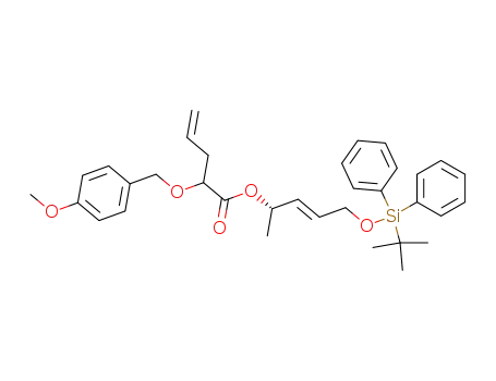(2RS,1'S,2'E) 2-(4-methoxybenzyloxy)pent-4-enoic acid 4'-(tert-butyl(diphenyl)silyloxy)-1'-methylbut-2'-enyl ester