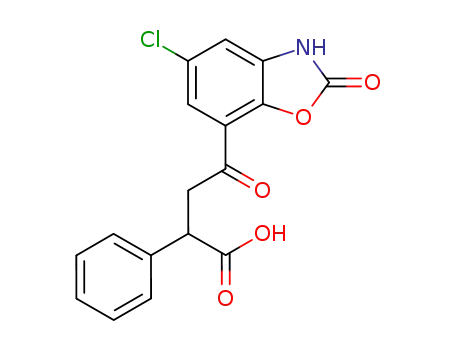 2-phenyl-4-(5-chloro-2-oxo-3H-benzoxazol-7-yl)-4-oxobutanoic acid