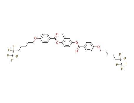 2,5-bis[(4'-(n-(pentafluoroethyl)pentoxy)benzoyl)oxy]toluene