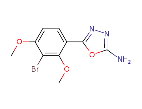 2-amino-5-(5-bromo-4,6-dimethoxyphenyl)-1,3,4-oxadiazole