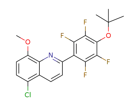 2-(4-(tert-butoxy)-2,3,5,6-tetrafluorophenyl)-5-chloro-8-methoxyquinoline