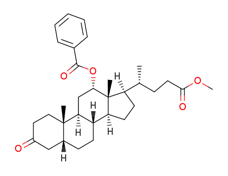 (5β,12α)-12-(benzoyloxy)-3-oxocholan-24-oic acid methyl ester