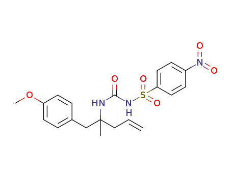(+/-)-N-((1-(4-methoxyphenyl)-2-methylpent-4-en-2-yl)carbamoyl)-4-nitrobenzenesulfonamide