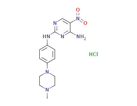 N<SUP>2</SUP>-(4-(4-methylpiperazin-1-yl)phenyl)-5-nitropyrimidine-2,4-diamine hydrochloride