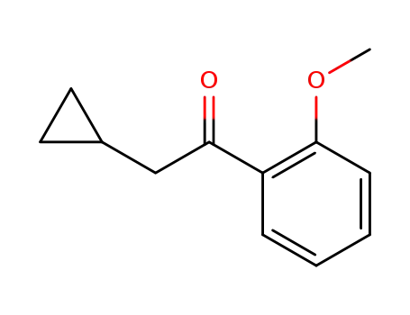 Molecular Structure of 646522-92-1 (Ethanone, 2-cyclopropyl-1-(2-methoxyphenyl)- (9CI))