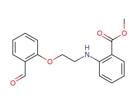 Molecular Structure of 507259-85-0 (2-[2-(2-formyl-phenoxy)-ethylamino]-benzoic acid methyl ester)