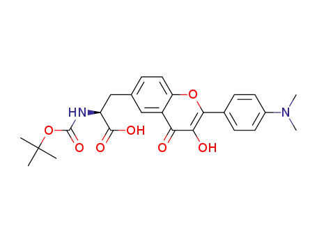 N-(tert-butoxycarbonyl)-3-(2-[4-(dimethylamino)phenyl]-3-hydroxy-4-oxo-4H-chromen-6-yl)-L-alanine