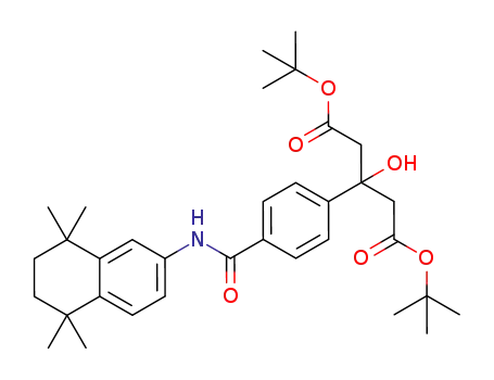 di-tert-butyl 3-hydroxy-3-[4-[(5,6,7,8-tetrahydro-5,5,8,8-tetramethyl-2-naphthyl)carbamoyl]phenyl]glutarate