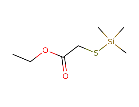 Molecular Structure of 49763-80-6 (Acetic acid, [(trimethylsilyl)thio]-, ethyl ester)