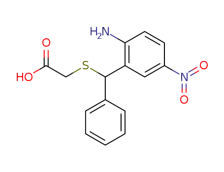 Acetic acid, [[(2-amino-5-nitrophenyl)phenylmethyl]thio]-
