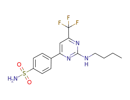 4-[2-(butylamino)-6-(trifluoromethyl)pyrimidin-4-yl]benzenesulfonamide