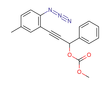 3-(2-azido-5-methylphenyl)-1-phenylprop-2-yn-1-yl methyl carbonate