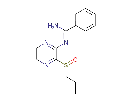 Benzenecarboximidamide, N-[3-(propylsulfinyl)pyrazinyl]-