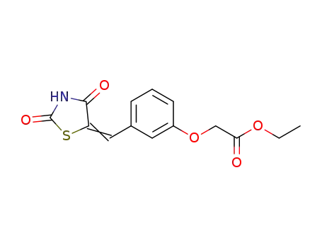 ethyl 2-(3-((2,4-dioxothiazolidin-5-ylidene)methyl)phenoxy)acetate