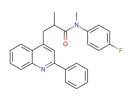 N-(4-fluorophenyl)-N,2-dimethyl-3-(2-phenylquinolin-4-yl)propanamide