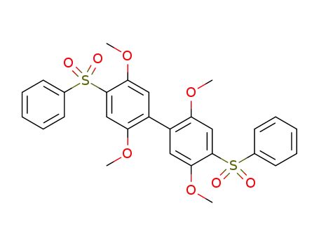 2,2′,5,5′-tetramethoxy-4,4′-bis(phenylsulfonyl)biphenyl