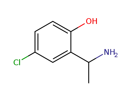 Molecular Structure of 74302-66-2 (2-(1-aMinoethyl)-4-chlorophenol)