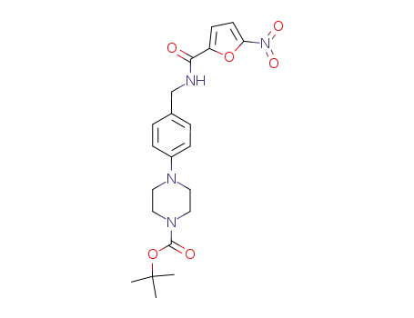 1-Piperazinecarboxylic acid,
4-[4-[[[(5-nitro-2-furanyl)carbonyl]amino]methyl]phenyl]-,
1,1-dimethylethyl ester