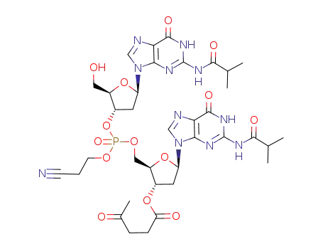 5'-OH-dG<sup>i-Bu</sup>po<sub>CNE</sub>dG<sup>i-Bu</sup>-3'-O-Lev