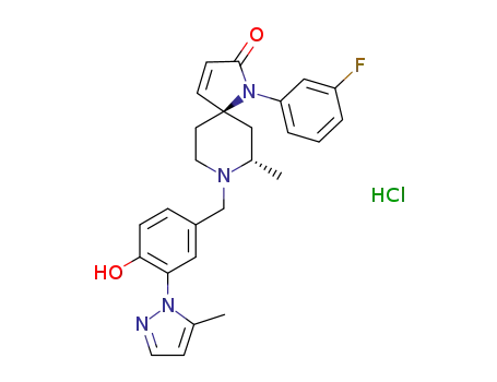 Molecular Structure of 1416161-71-1 (C<sub>26</sub>H<sub>27</sub>FN<sub>4</sub>O<sub>2</sub>*ClH)