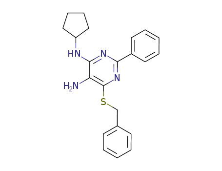 N<sup>4</sup>-cyclopentyl-2-phenylpyrimidine-6-phenylmethanesulfanyl-4,5-diamine