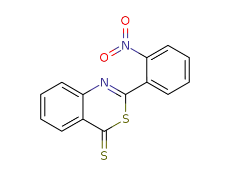 Molecular Structure of 106274-03-7 (4H-3,1-Benzothiazine-4-thione, 2-(2-nitrophenyl)-)