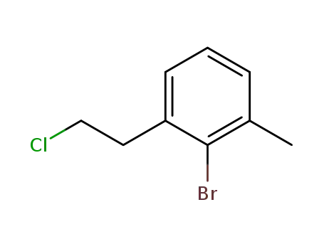 Molecular Structure of 512786-28-6 (Benzene, 2-bromo-1-(2-chloroethyl)-3-methyl-)