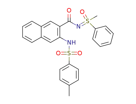 N-[3-(4'-methylbenzenesulfonamido)-β-naptholoyl]-S-methyl-S-phenylsulfoximine