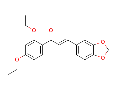 (E)-3-Benzo[1,3]dioxol-5-yl-1-(2,4-diethoxy-phenyl)-propenone