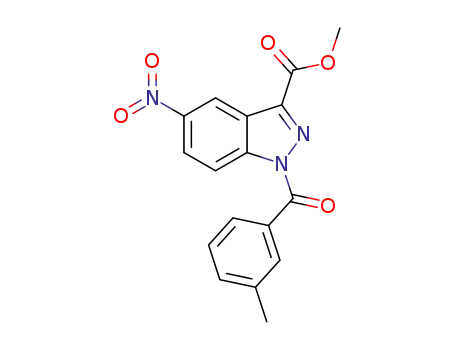 1-(3-methylbenzoyl)-5-nitro-1H-indazole-3-carboxylic acid methyl ester