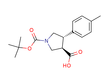 TRANS-1-(TERT-BUTOXYCARBONYL)-4-(P-TOLYL)PYRROLIDINE-3-CARBOXYLIC ACID