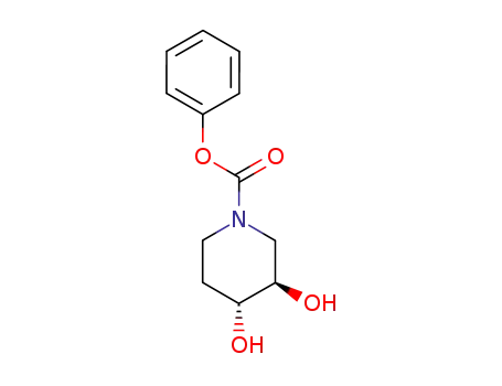 (+)-(3R,4R)-N-phenoxycarbonyl-3,4-dihydroxypiperidine
