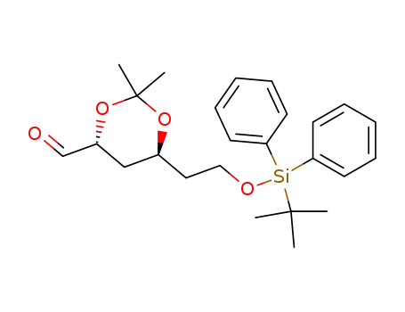 (4R,6S)-6-[2-(tert-Butyl-diphenyl-silanyloxy)-ethyl]-2,2-dimethyl-[1,3]dioxane-4-carbaldehyde